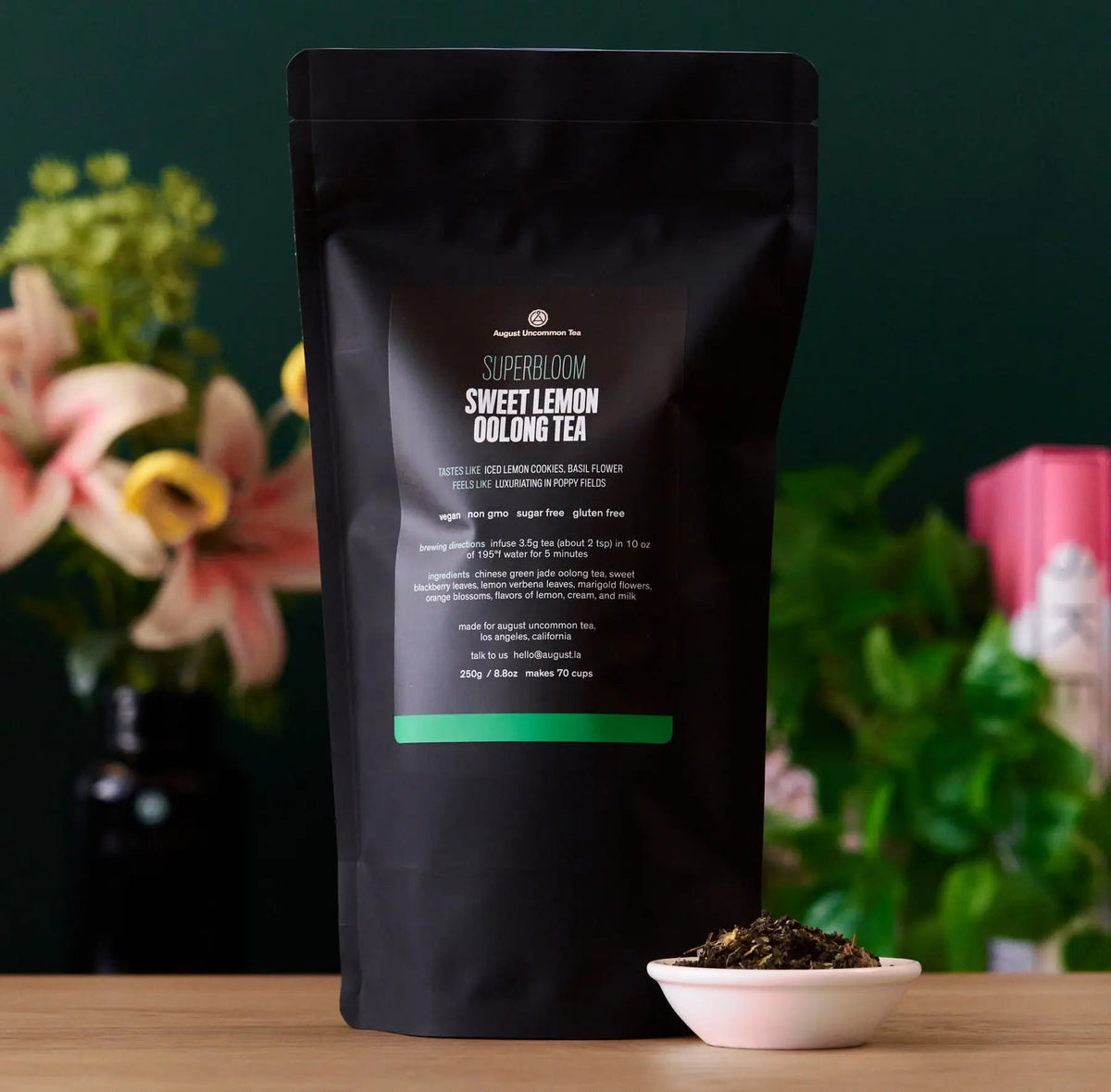 Sweet Oolong Green Tea-Loose Leaf, Vegan & Gluten Free