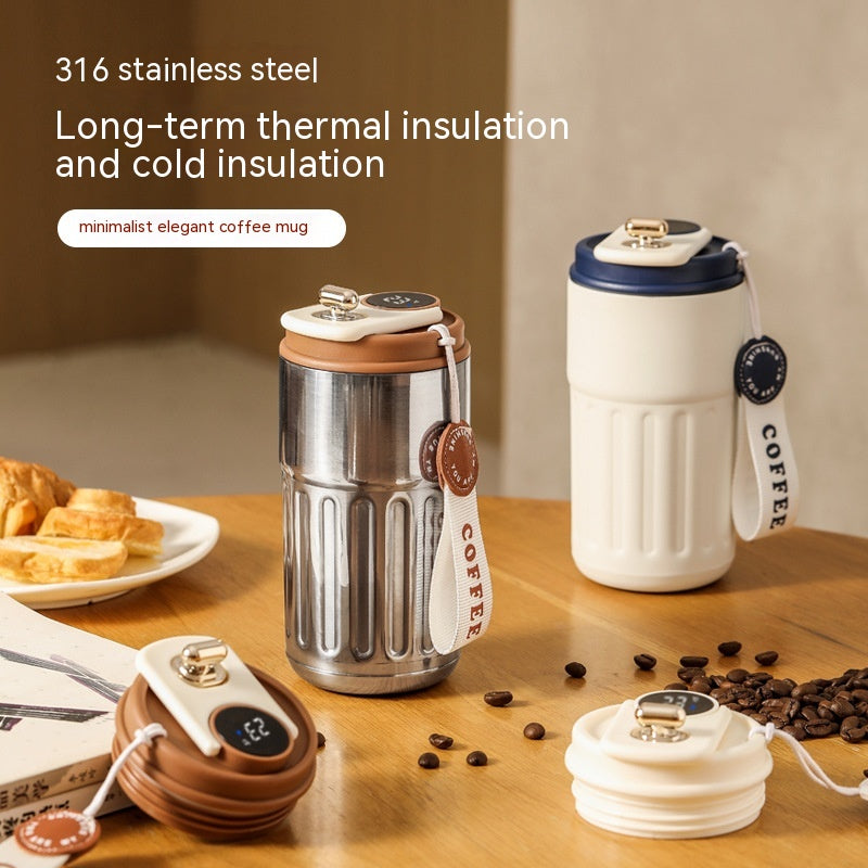 450ml Insulated Water Bottle with Digital Temperature Display