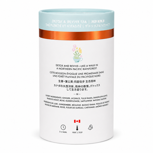 Detox and Revive Luxury Herbal tea | Canadian | 24ct