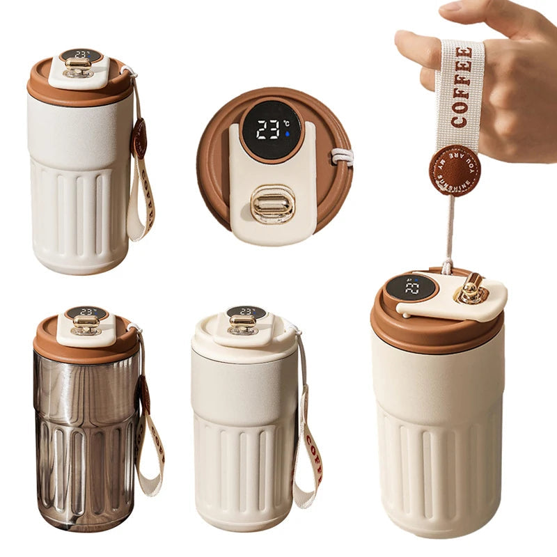 450ml Insulated Water Bottle with Digital Temperature Display