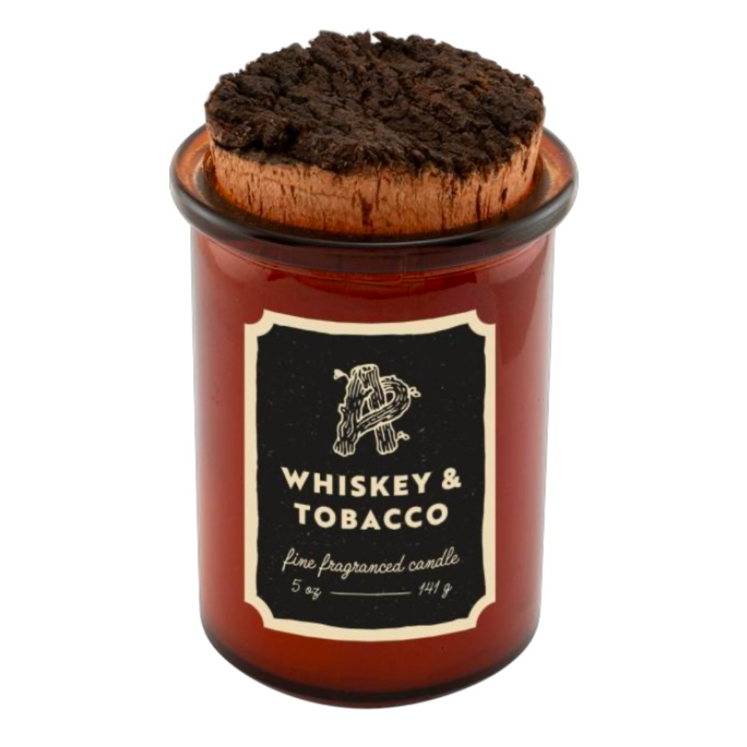 Whiskey & Bourbon Soy Candles Set-7 Spirits-Inspired Scents, 35 Hr Burn
