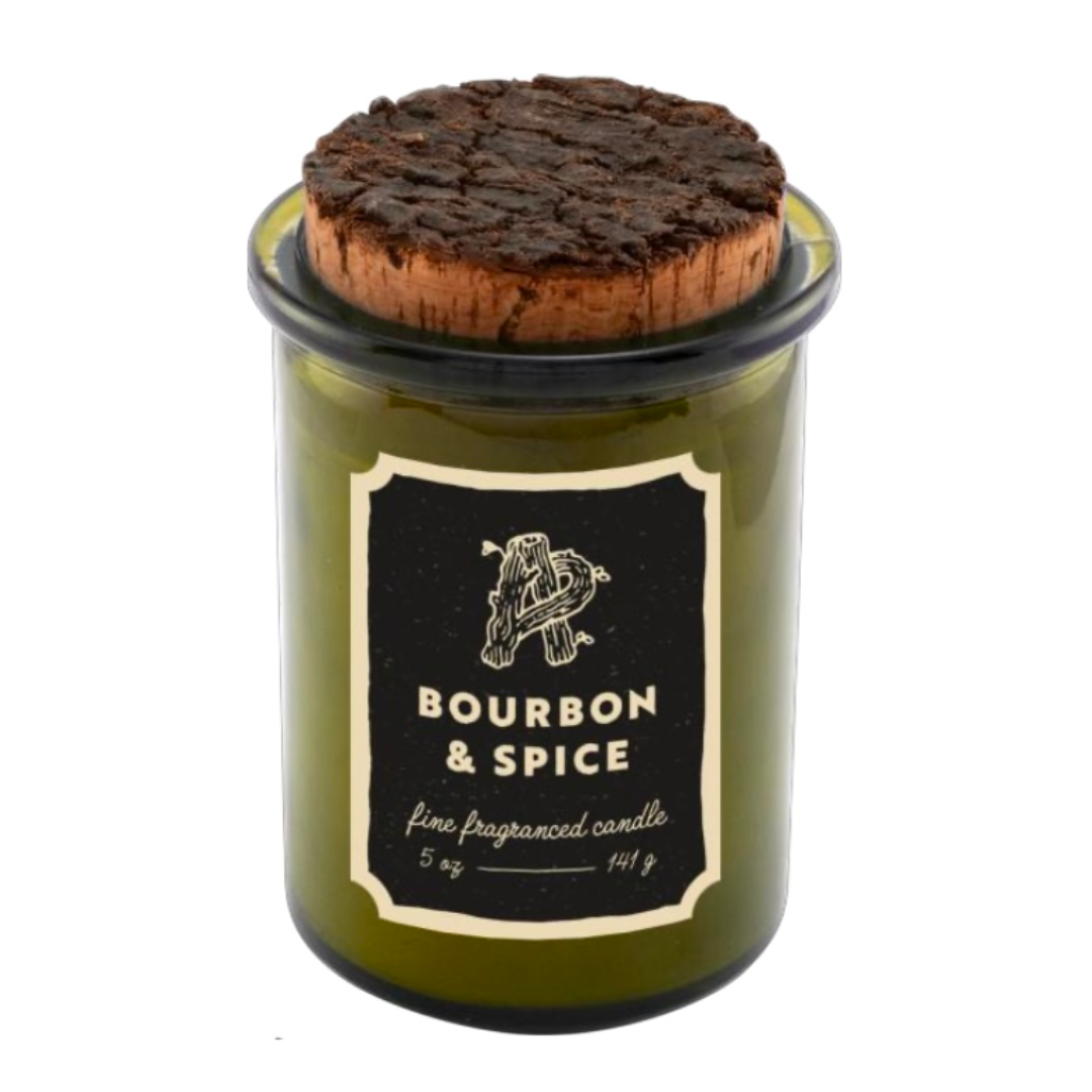 Whiskey & Bourbon Soy Candles Set-7 Spirits-Inspired Scents, 35 Hr Burn